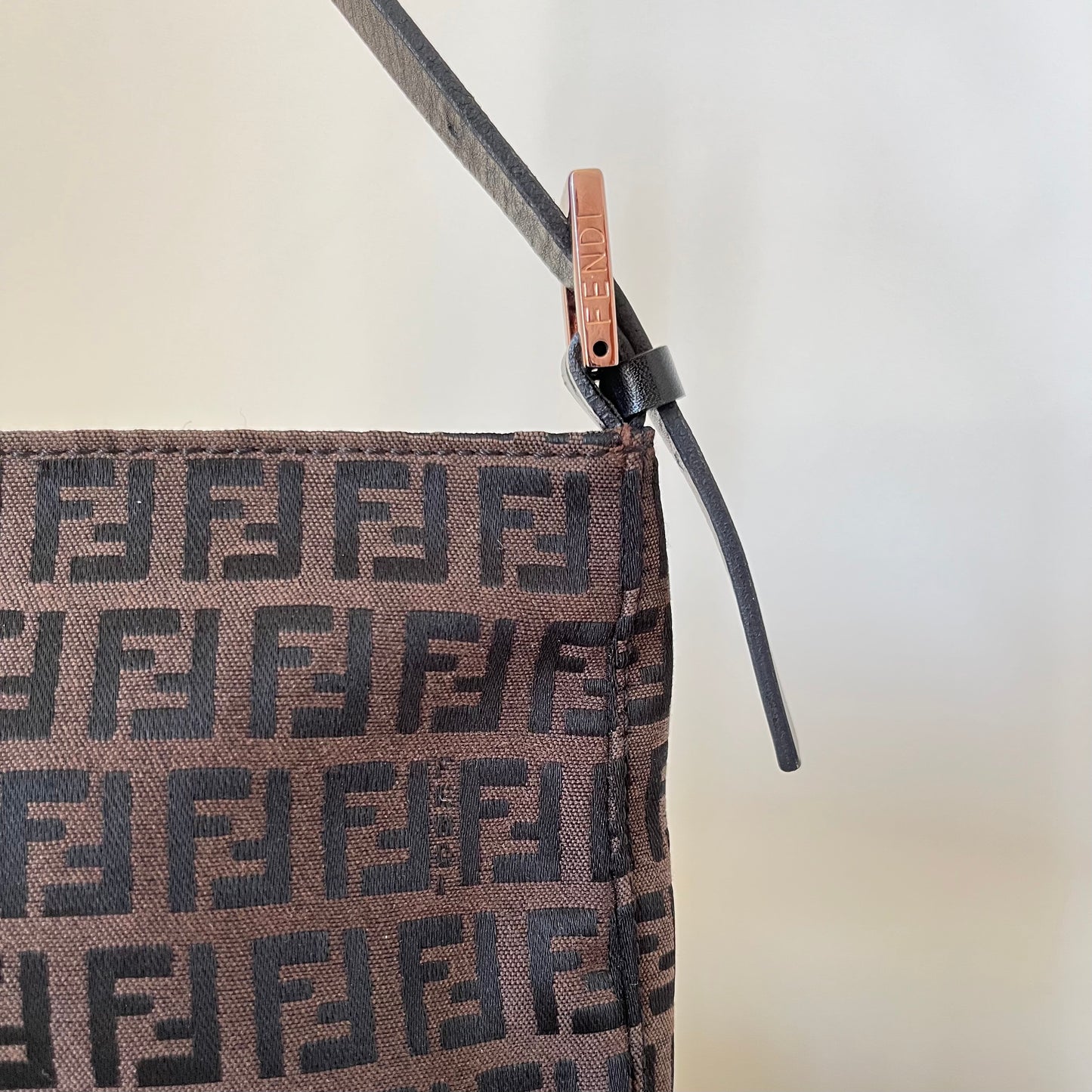 Fendi Brown Zucchino Pochette