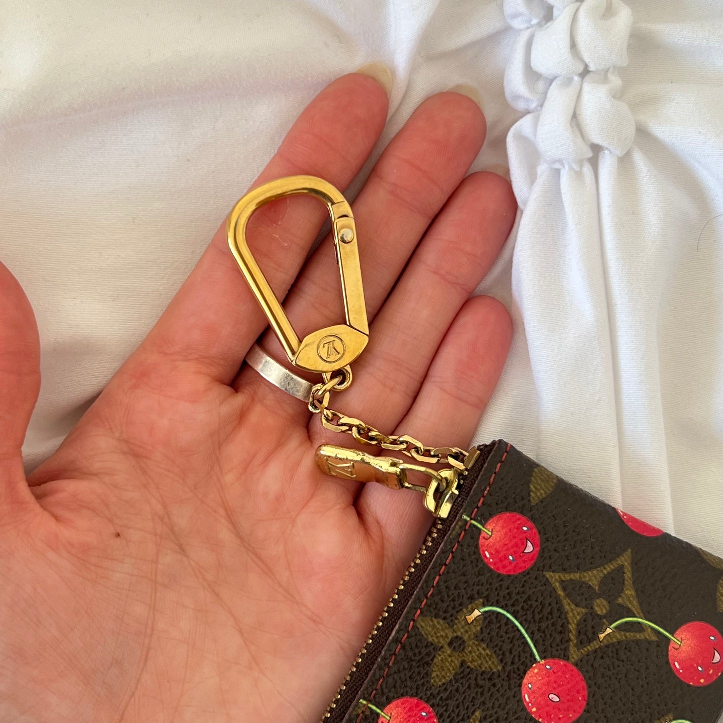 Louis Vuitton Monogram Cherry Pochette Cles Coin Case