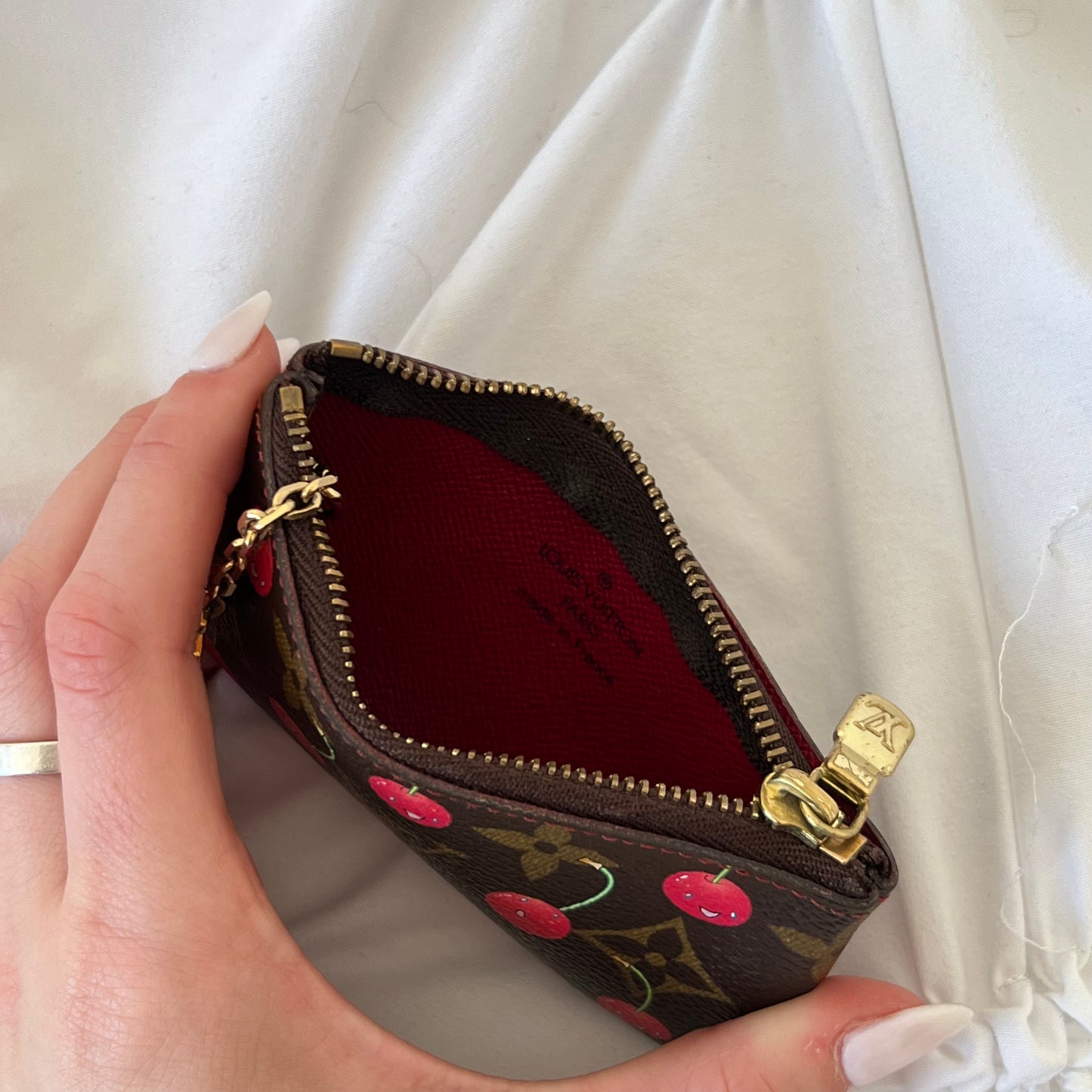 Louis Vuitton Monogram Cherry Pochette Cles Coin Case