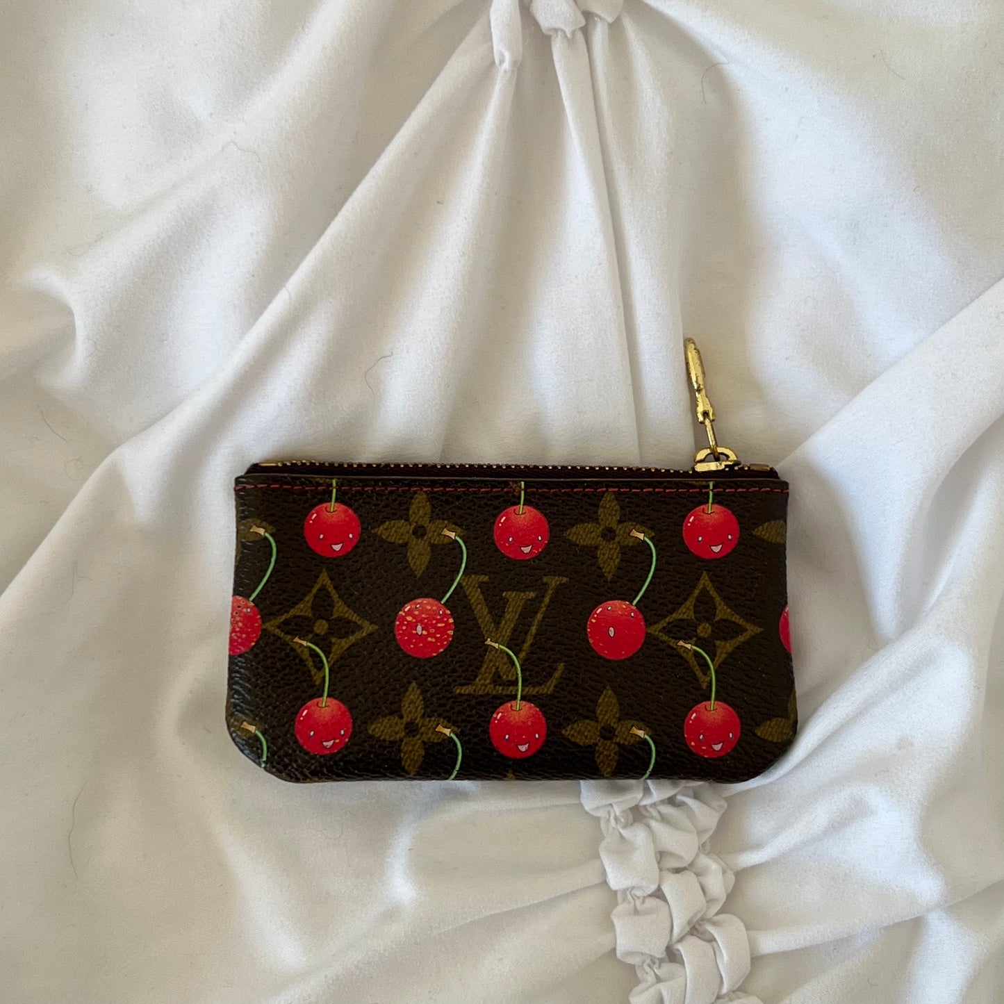 Louis Vuitton Monogram Cherry Pochette Cles Coin Case