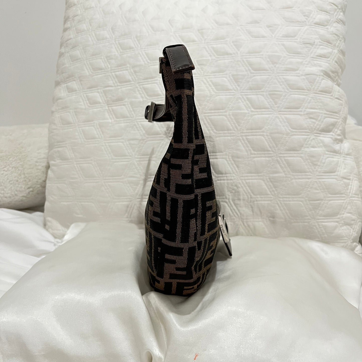 FENDI Zucca Canvas Shoulder Bag