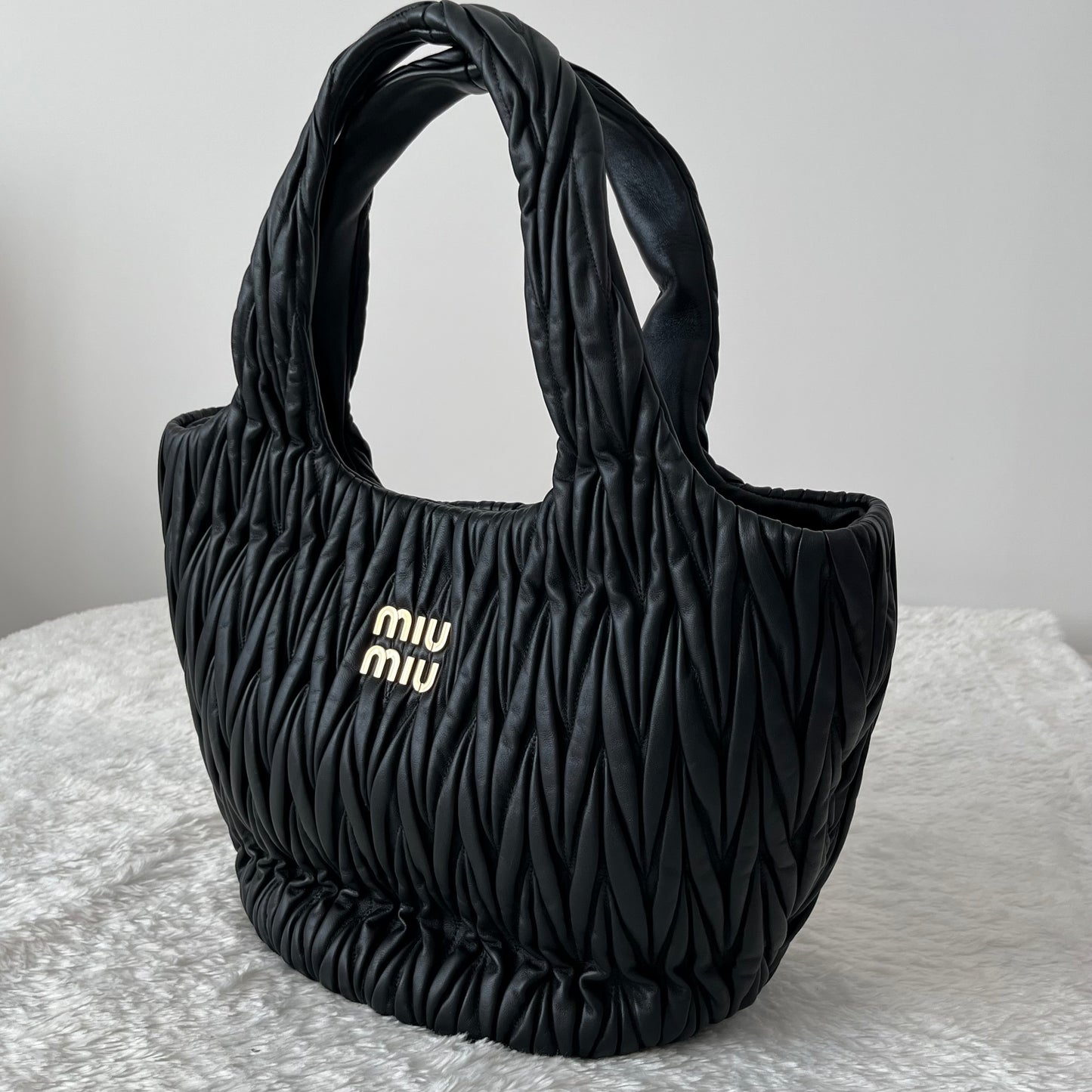 Miu Miu Wander Matelaassé Tote Bag