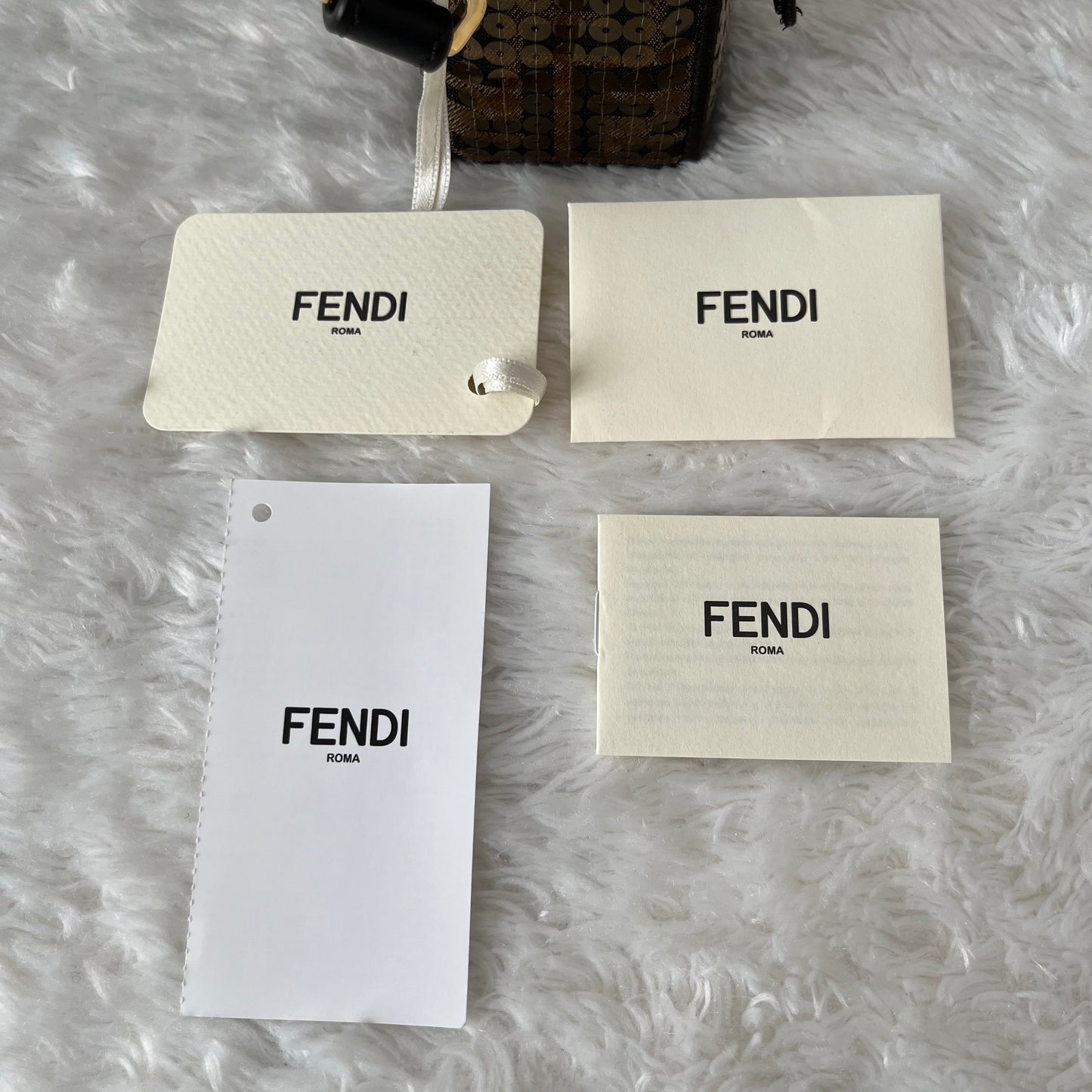 Fendi Zucca Baguette with Sequins