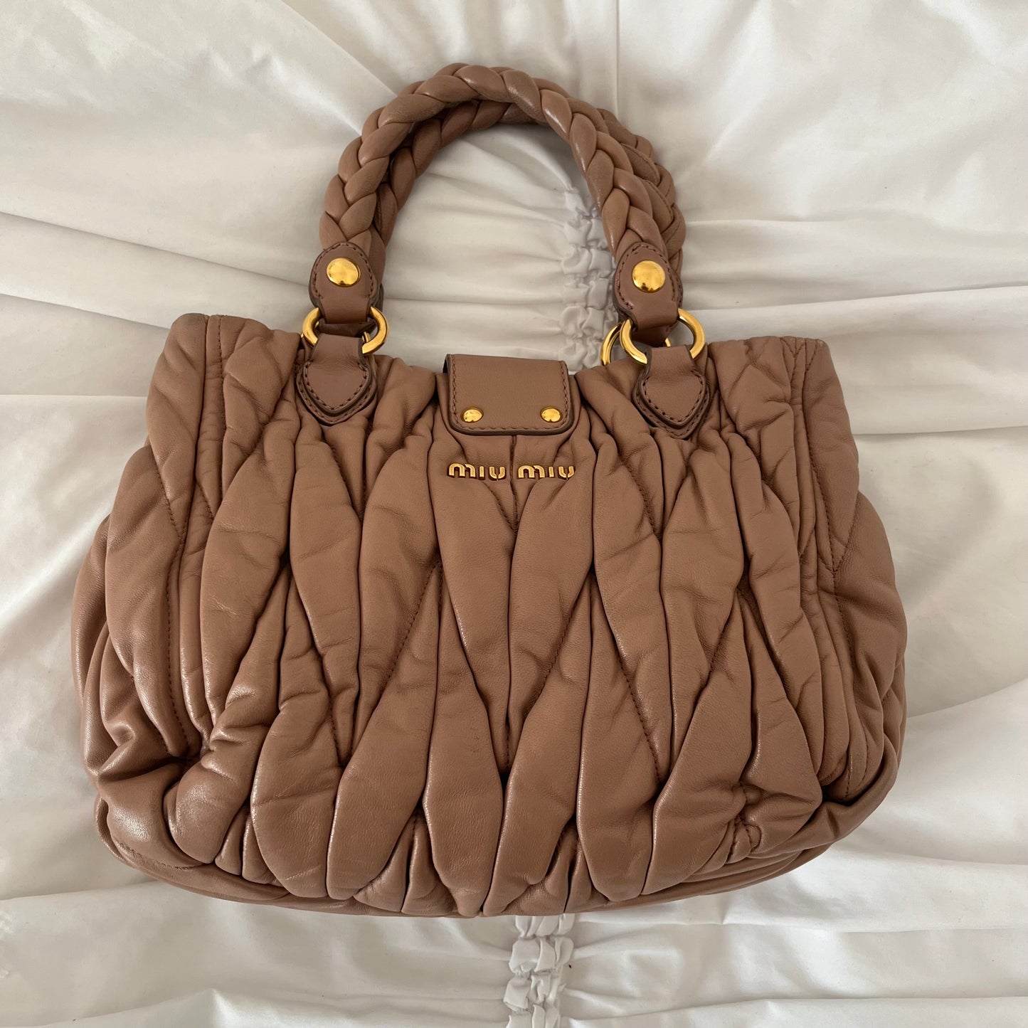 MIU MIU Matelasse Hobo Bag