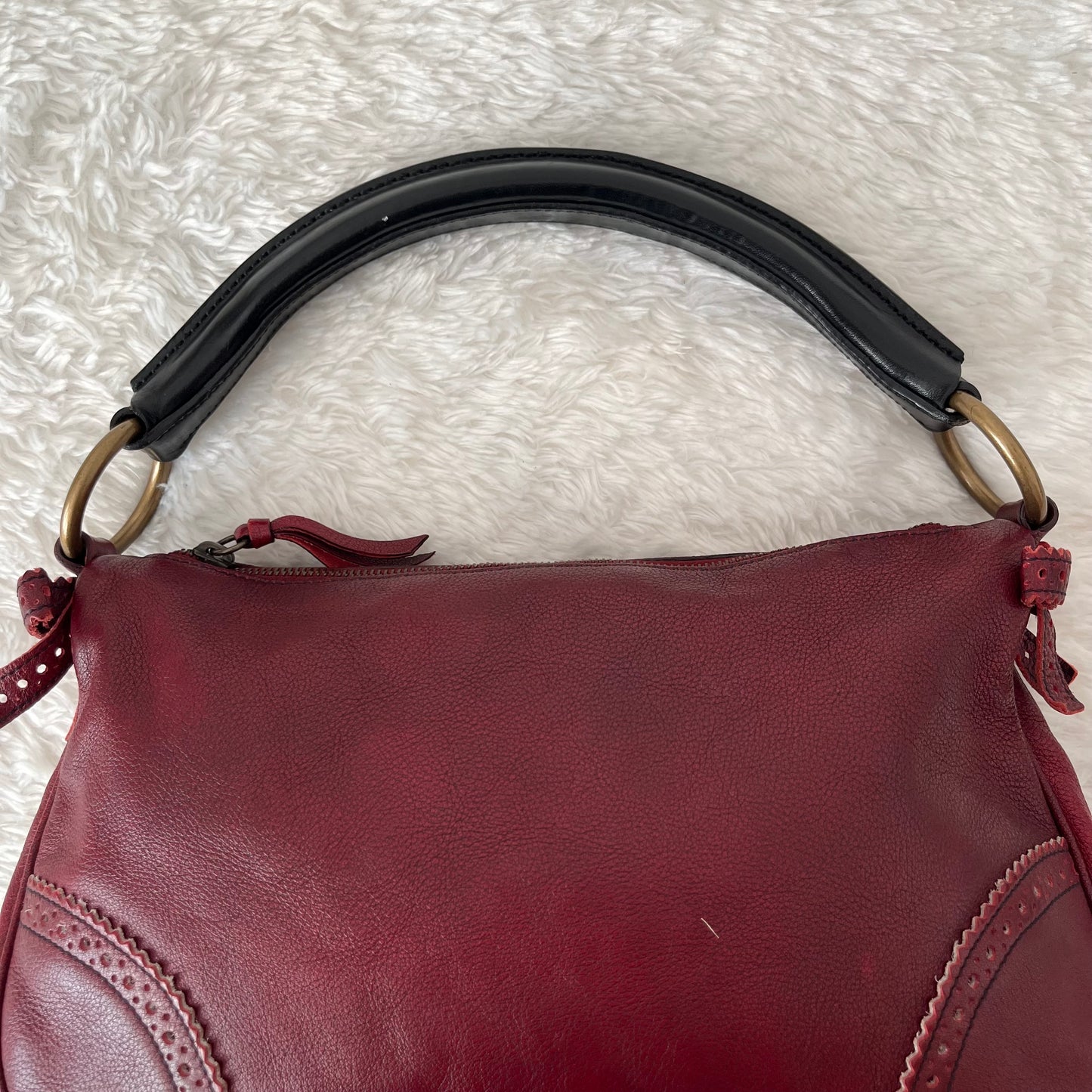 Miu Miu Handbag Hobo Leather