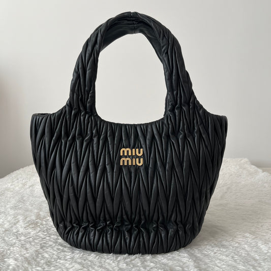 Miu Miu Wander Matelaassé Tote Bag