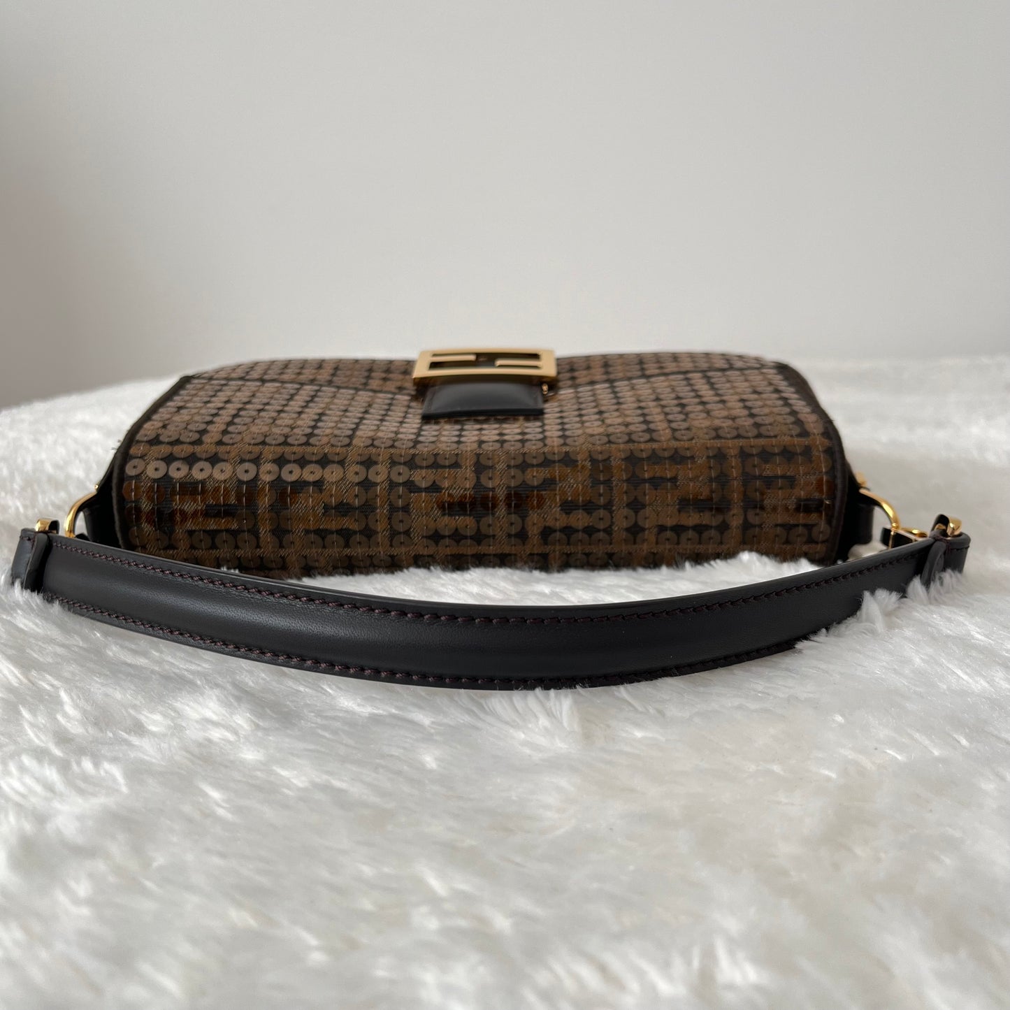 Fendi Zucca Baguette with Sequins