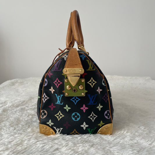 Louis Vuitton x Takashi Murakami Monogram Multi Color Speedy 30