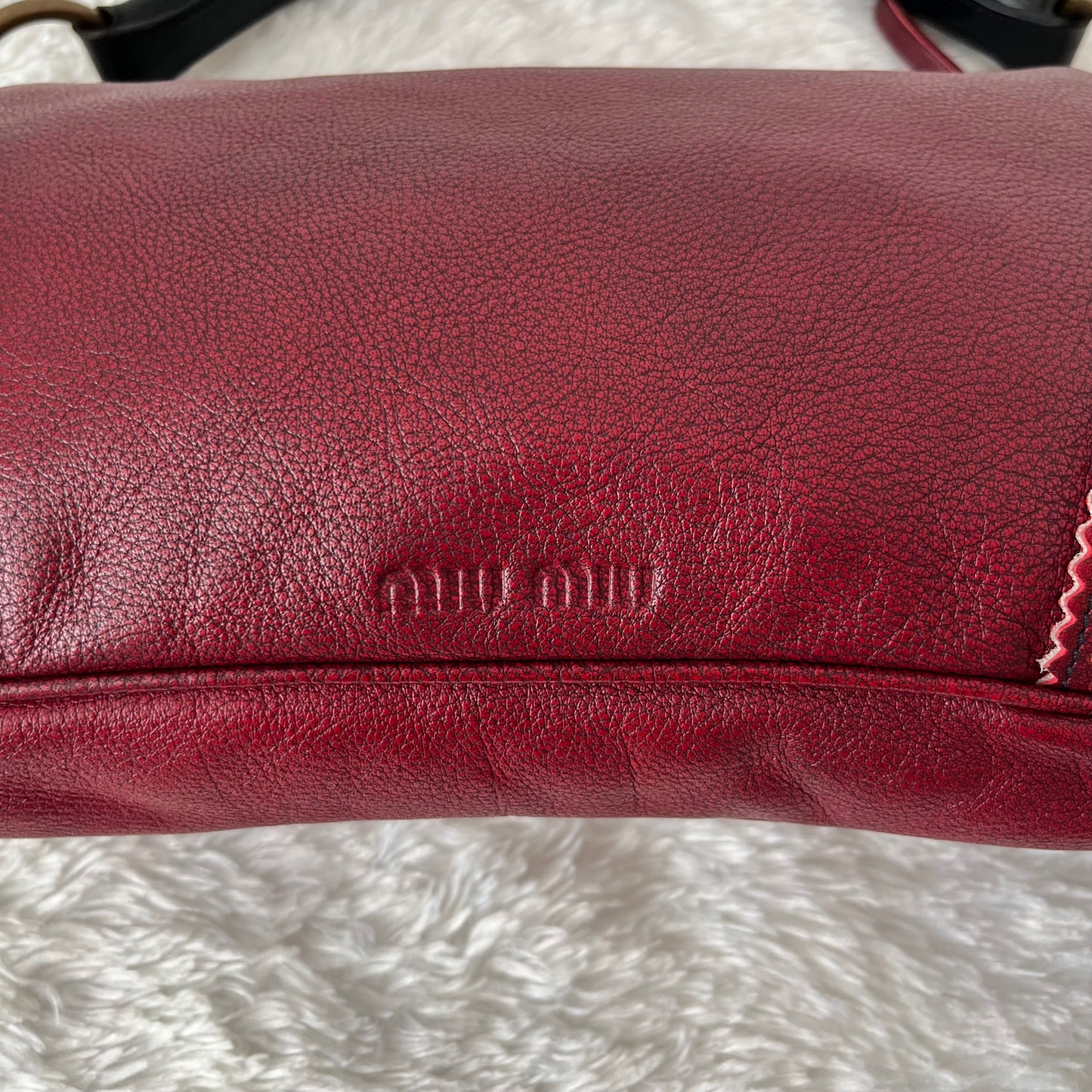 Miu Miu Handbag Hobo Leather