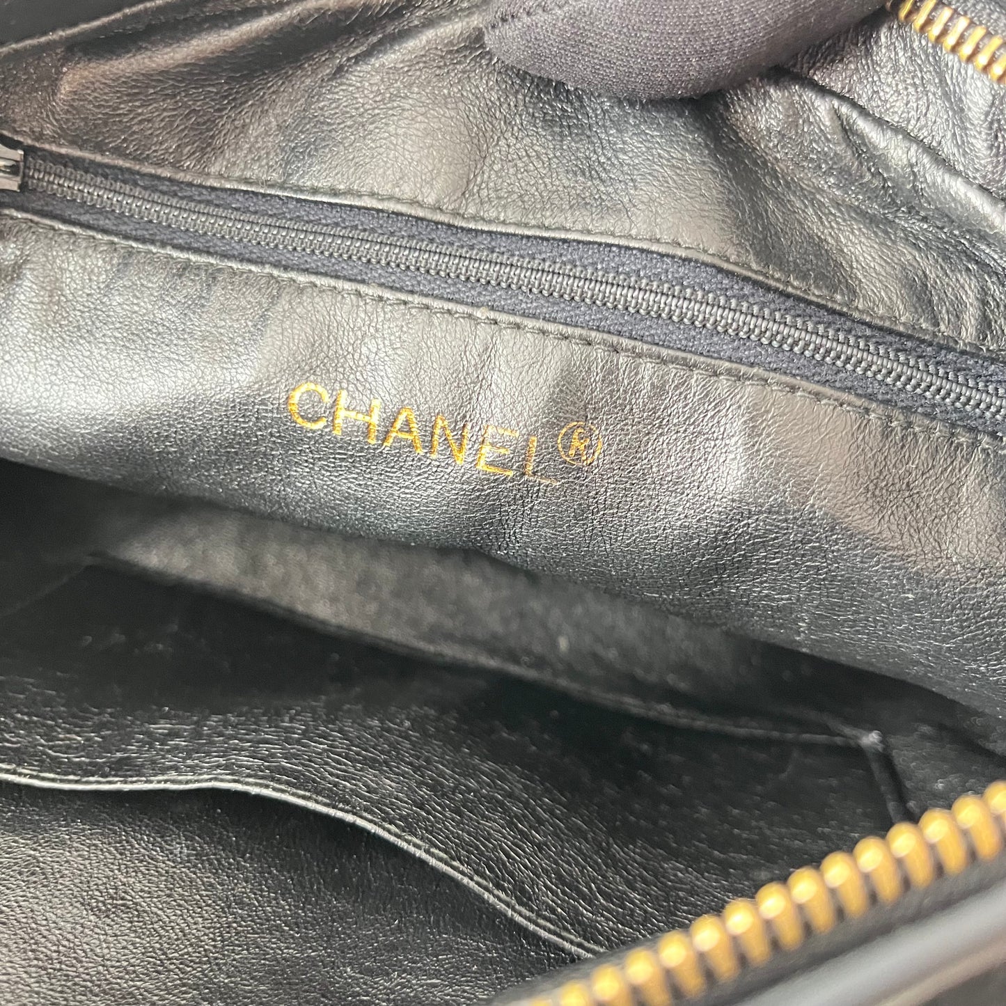 Chanel Camera Matelasse Black Lambskin Bag