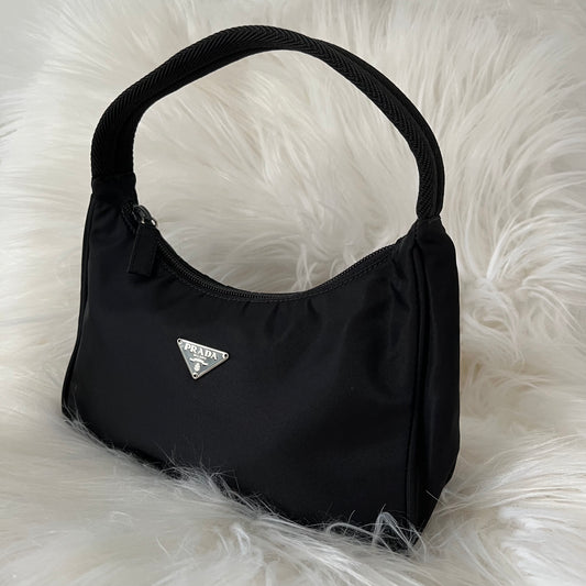 Prada Black Nylon Shoulder Bag