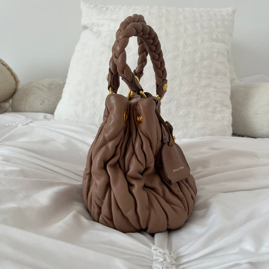 MIU MIU Matelasse Hobo Bag