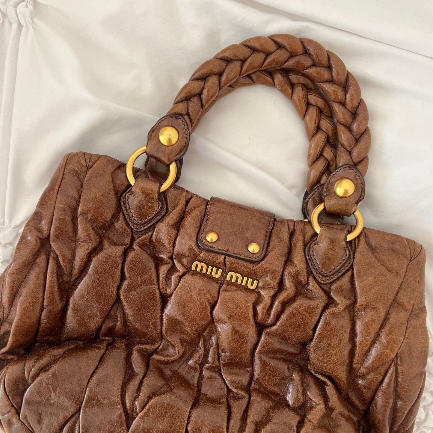 MIU MIU Matelasse Hobo Bag