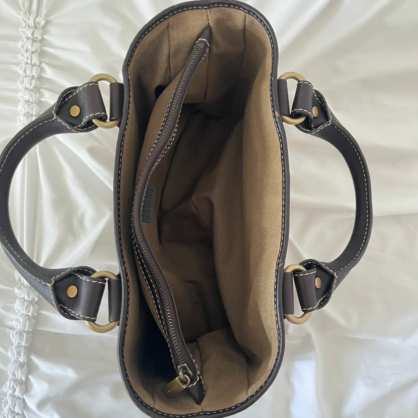 Celine Canvas Triomphe Boogie Macadam Handbag