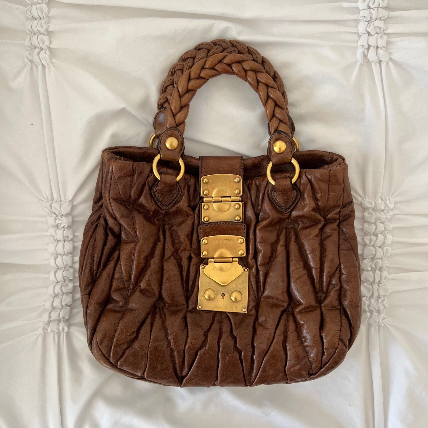 MIU MIU Matelasse Hobo Bag