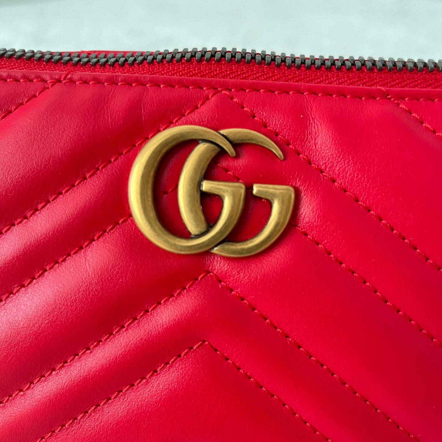 Gucci GG Marmont Boat Bag Red