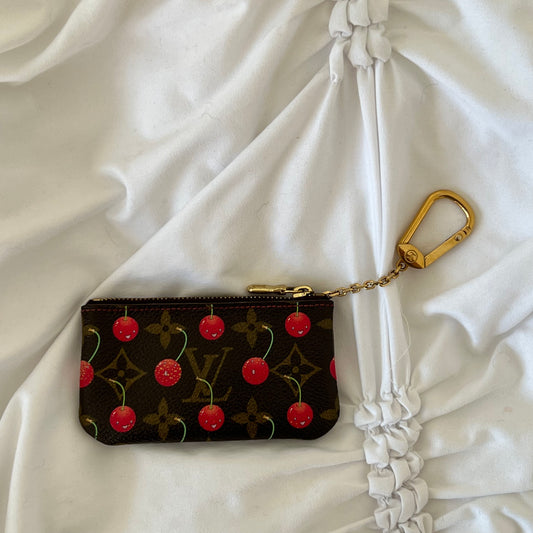 Louis Vuitton Monogram Cherry Pochette Cles Coin Case